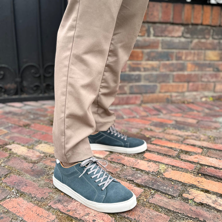 Brunello Blue Suede Sneakers