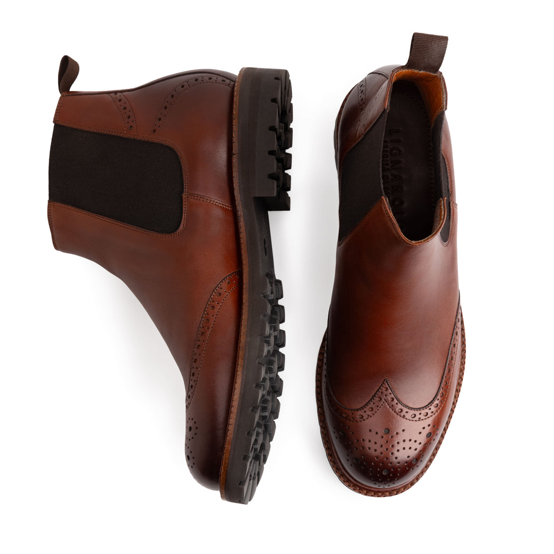 Positano Chelsea Boots Cognac