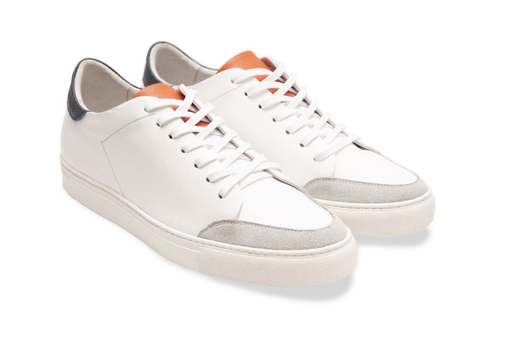 Palermo Sneakers White Orange Tongue