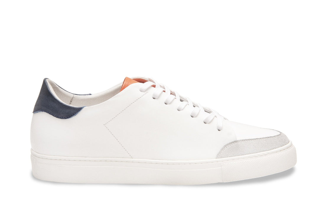 Palermo Sneakers White Orange Tongue