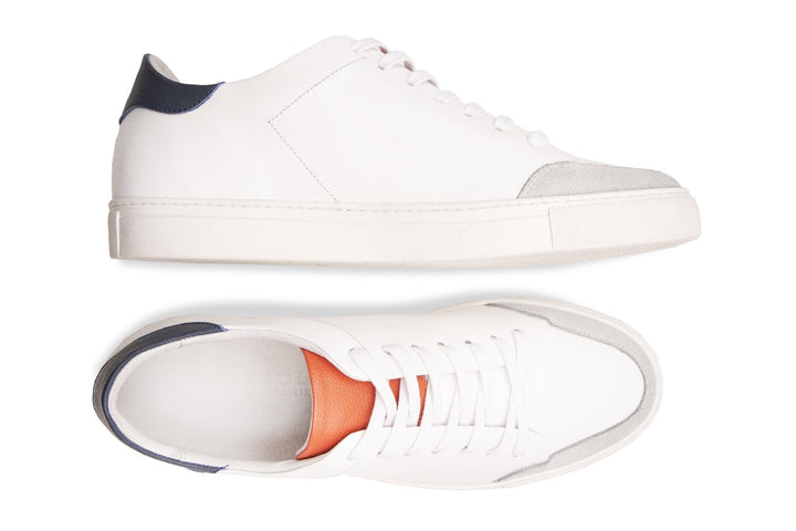 Palermo Sneakers White Orange Tongue