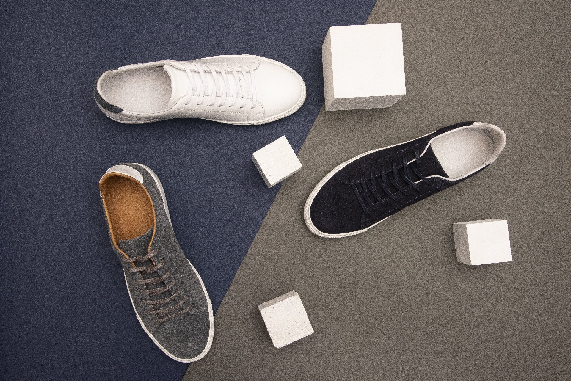 Brunello Blue Suede Sneakers