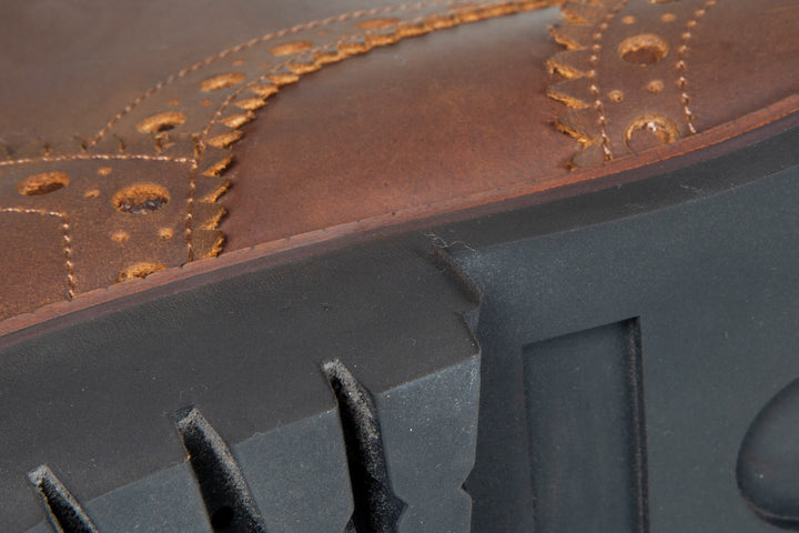 San Gimignano Derby Boots Pull Up Leather Café