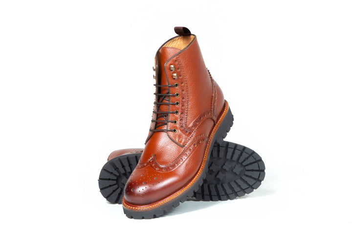 San Gimignano Derby Boots Full-Grain Leather Mustard
