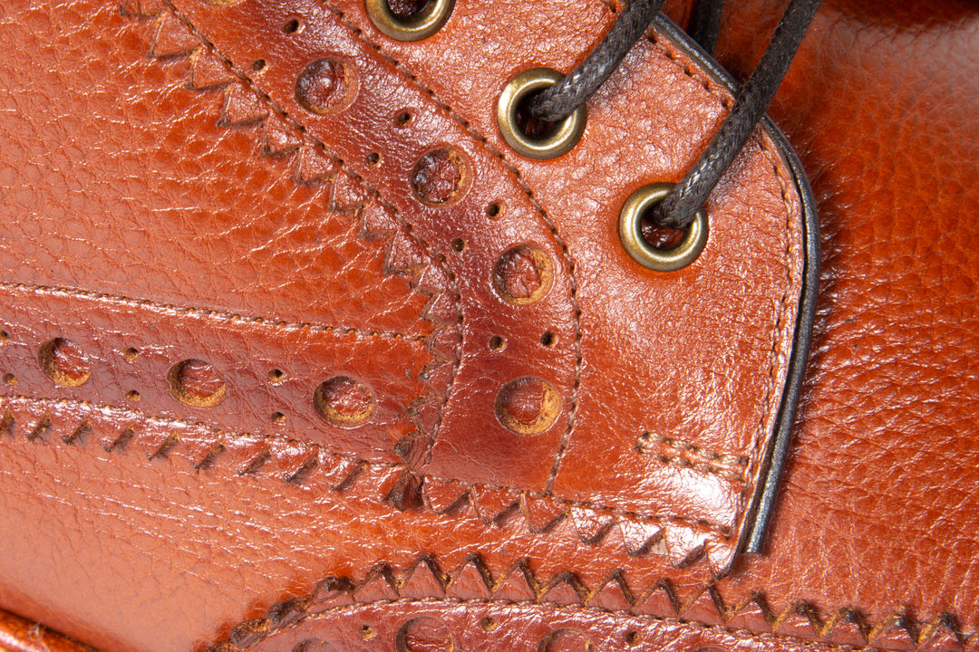 San Gimignano Derby Boots Full-Grain Leather Mustard